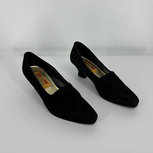 Souliers Women’s Black Dress Shoes Suede Size 6.5